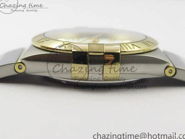 0312 Stylish Constellation 38mm SS RG VSF 1:1 Best Edition WhiteTextured Dial on SS RG Bracelet A8500 Super Clone 7921